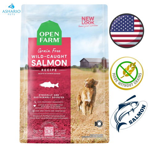 Open Farm - Croquettes pour chiens sans céréales au saumon sauvage - 4 lb, 22 lb