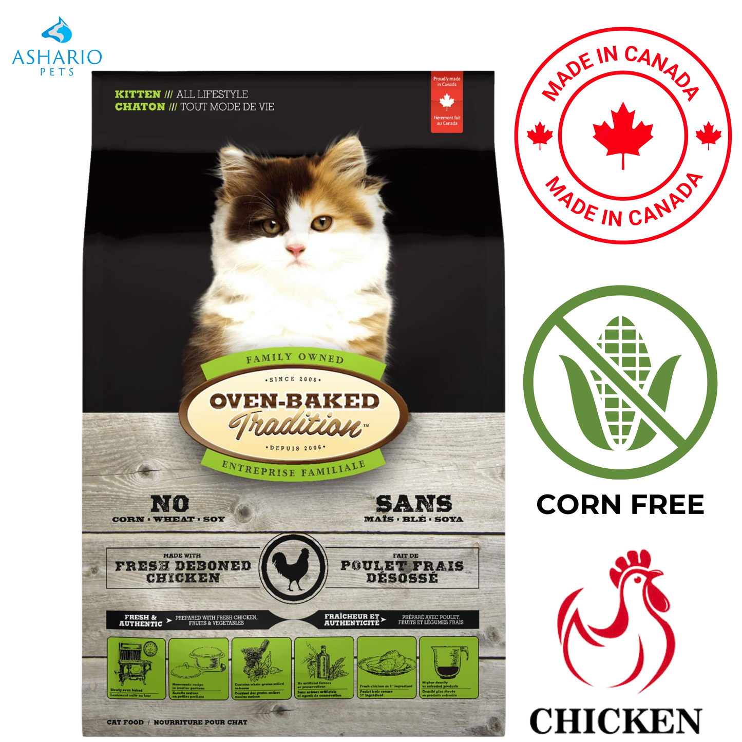 Oven-Baked Tradition - Chicken Kitten Dry Cat Food