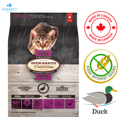 Oven-Baked Tradition - Croquettes pour chats sans céréales au canard - 5 lb