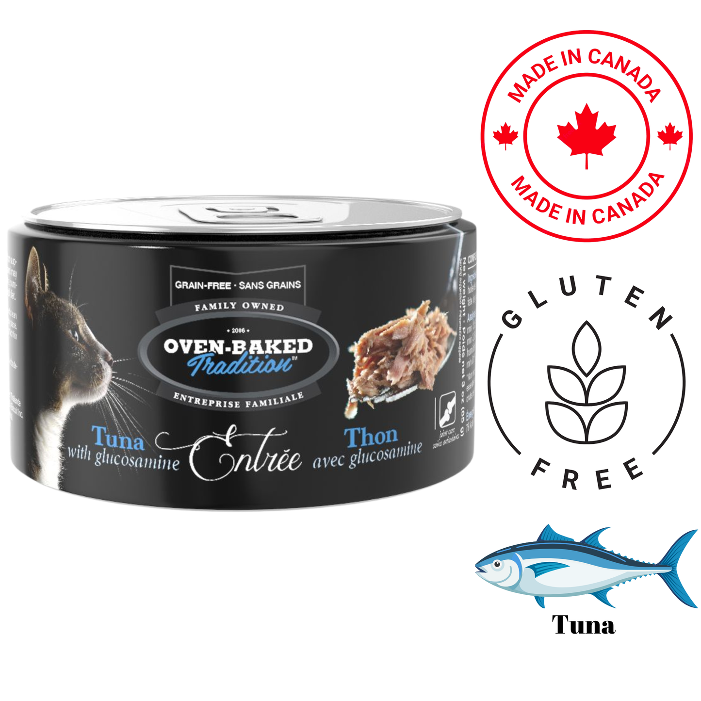Oven-Baked Tradition - Tuna With Glucosamine Entree Adult Canned Cat Food