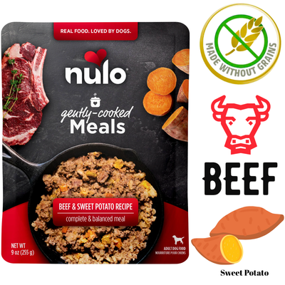 Nulo Freestyle - Gently Cooked Beef & Sweet Potato Wet Dog Food Pouch