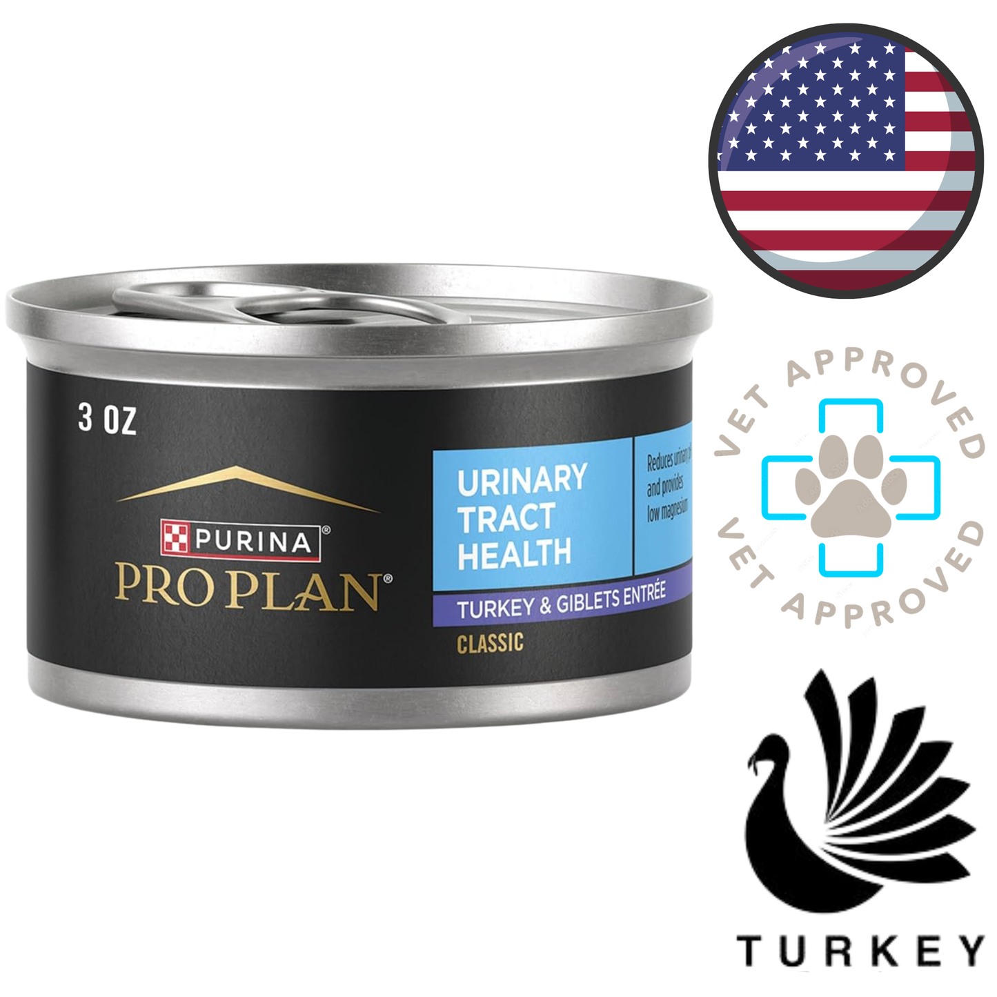 Purina - Pro Plan Specialized Urinary Tract Health Turkey Entree Canned Cat Food — main
