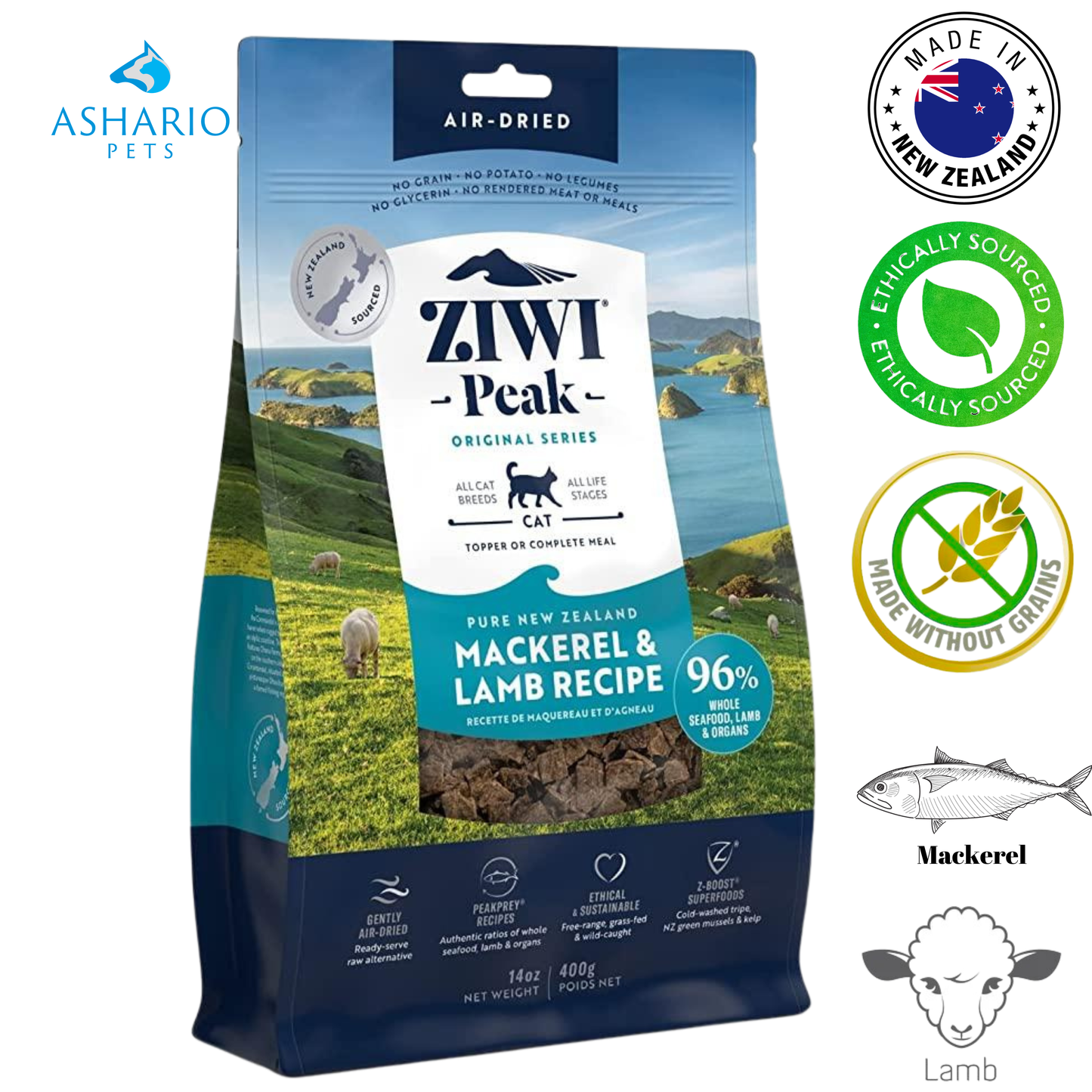 ZIWI - Mackerel & Lamb Air Dried Cat Food
