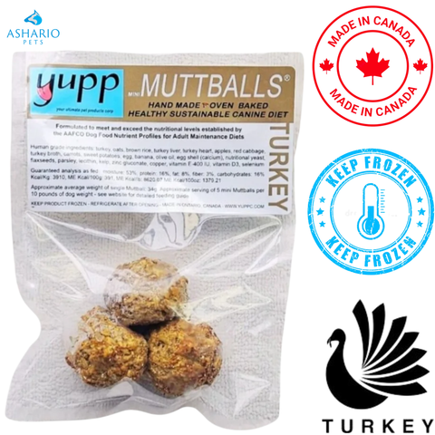 Yupp - Mini MuttBalls Turkey Raw Dog Food