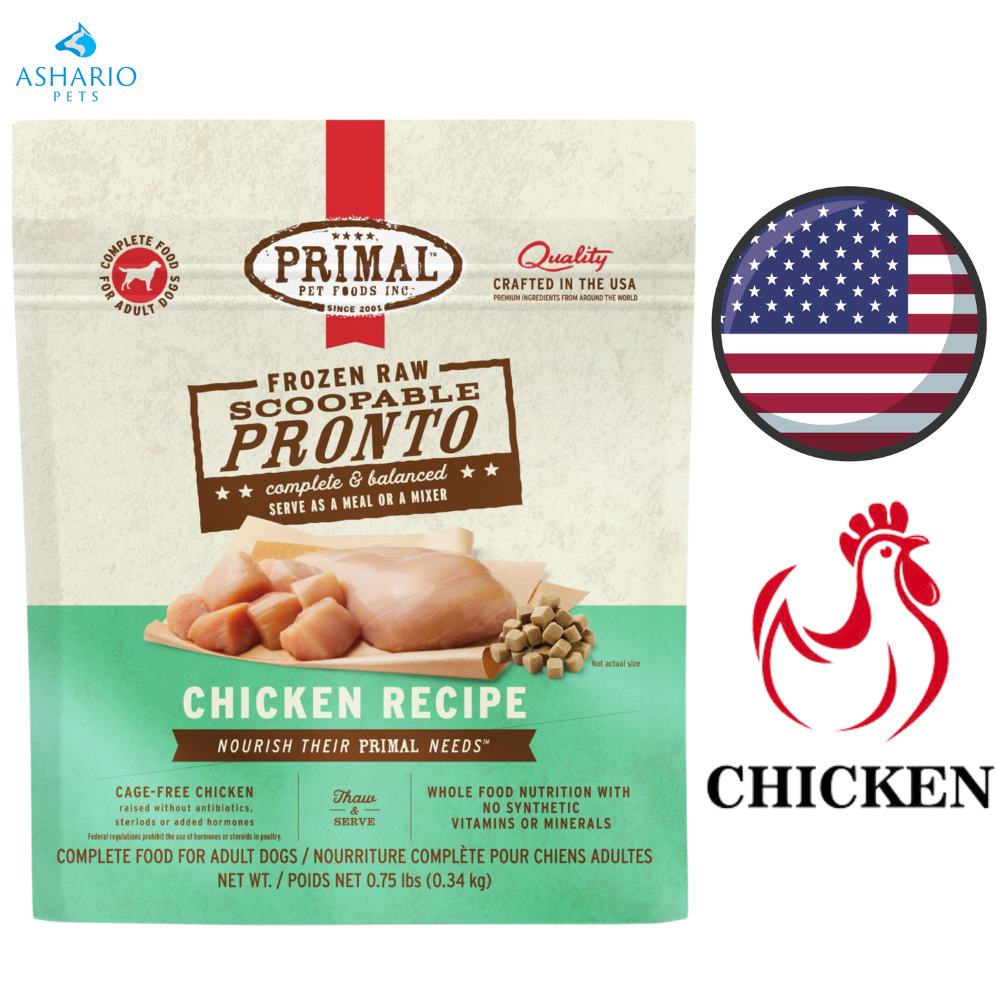 Primal - Chicken Pronto Freeze Dried Dog Food — view 2