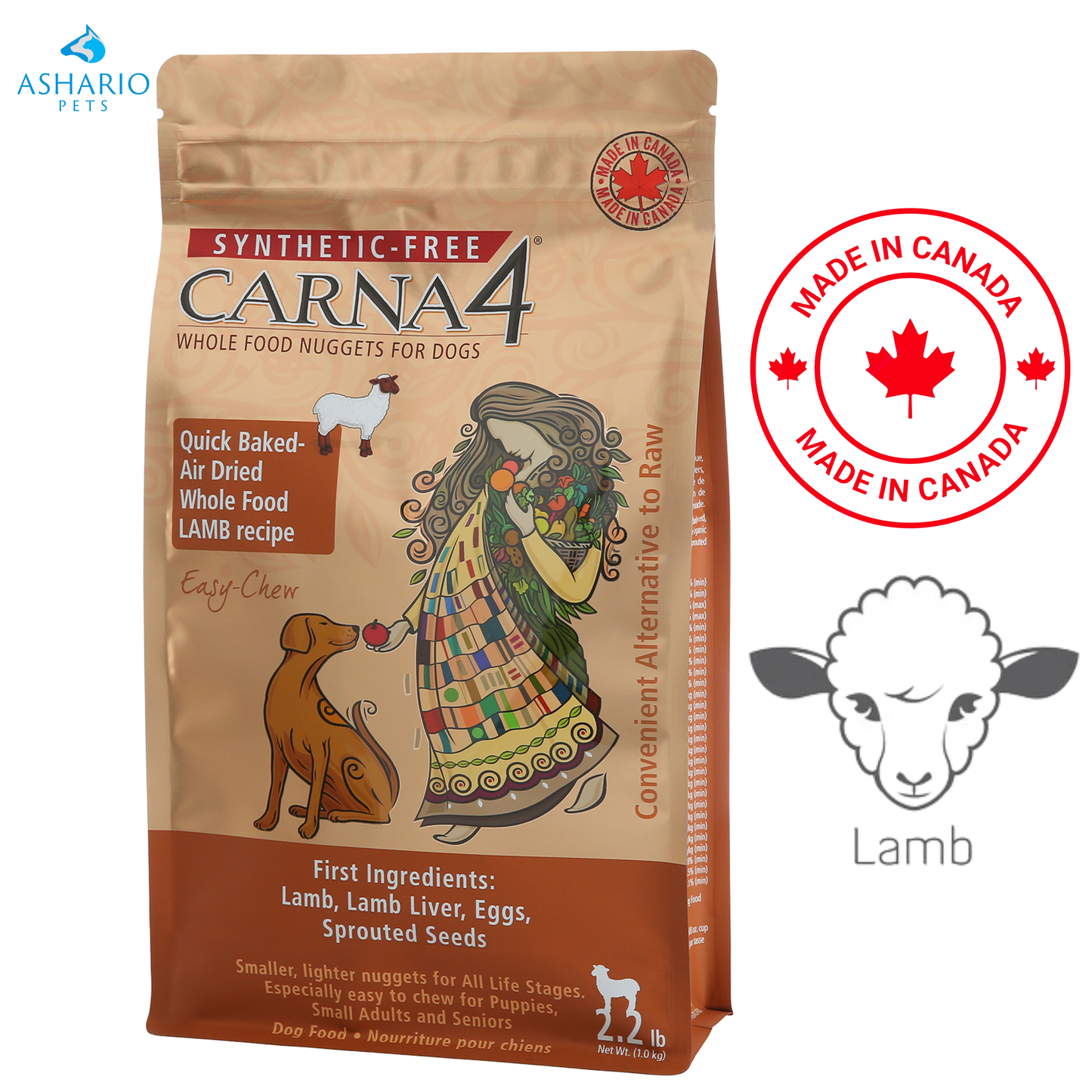 Carna4 - Easy Chew Lamb Dry Dog Food — main