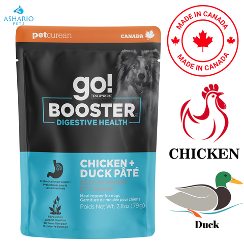 Go! Solutions - Booster Digestive Chicken + Duck Health Pate Wet Dog Food Pouch