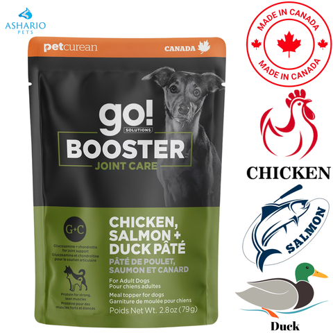 Go! Solutions - Booster Joint Care Chicken, Salmon + Duck Pate Wet Dog Food Pouch — main