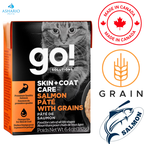 Go! Solutions - Skin + Coat Care Salmon Pate With Grains Wet Cat Food — main