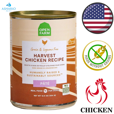 Open Farm - Grain Free Harvest Chicken Pate Canned Dog Food