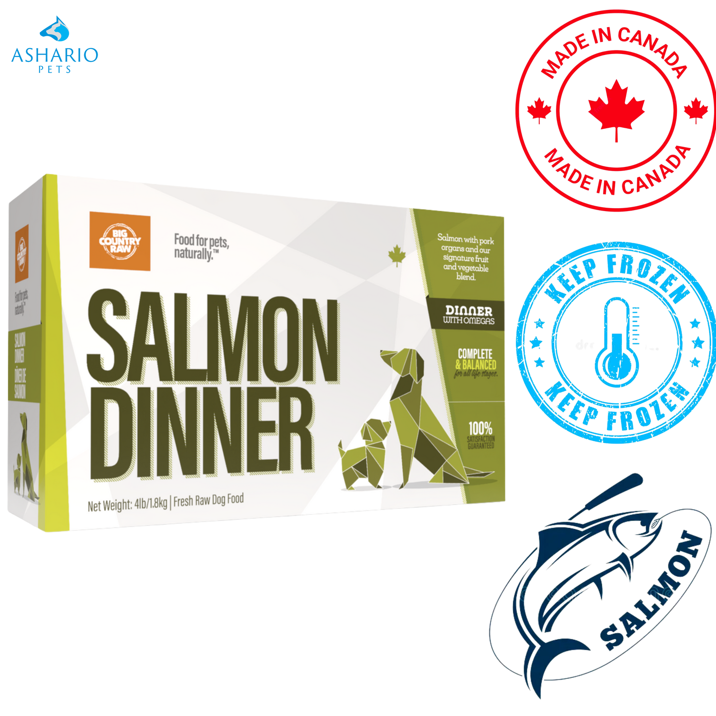 Big Country Raw - Salmon Dinner Carton Raw Dog Food