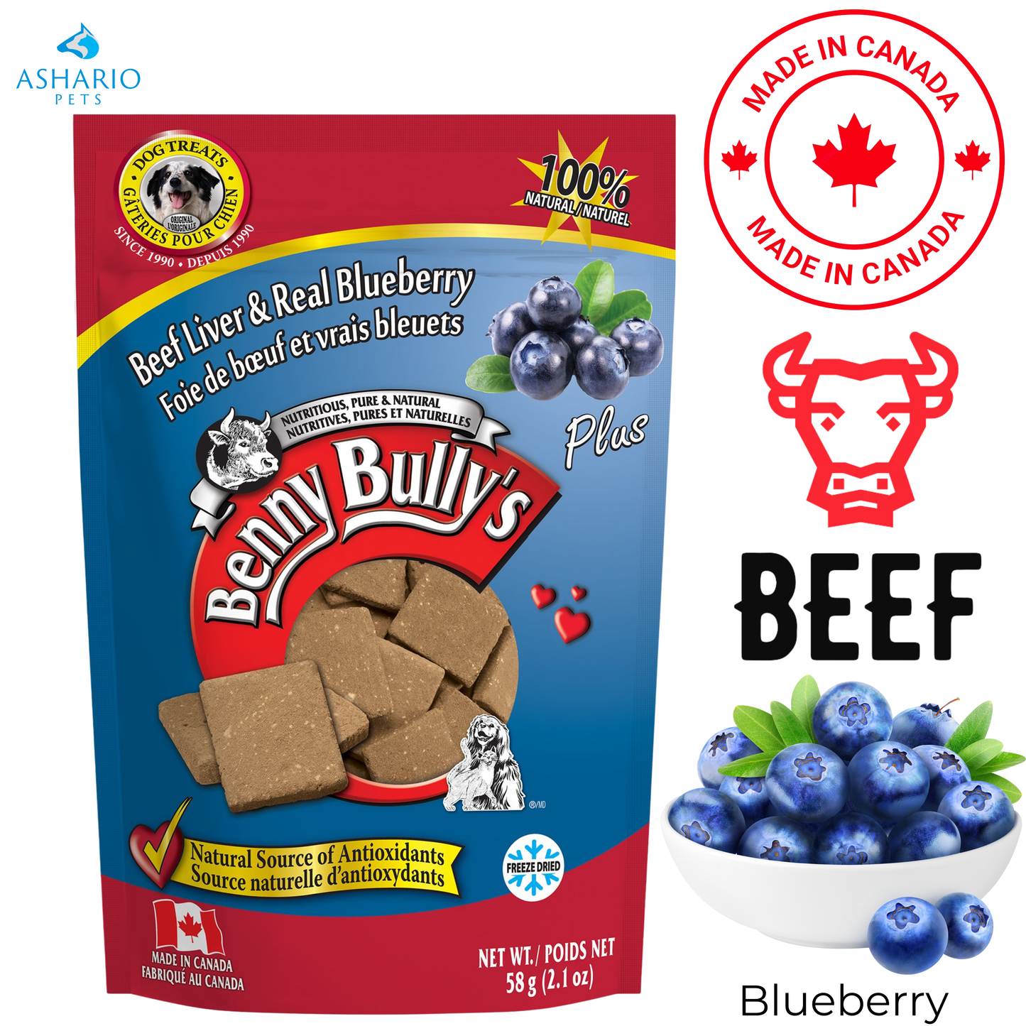 Benny Bully's - Flavoured Liver Chops Dog Treats