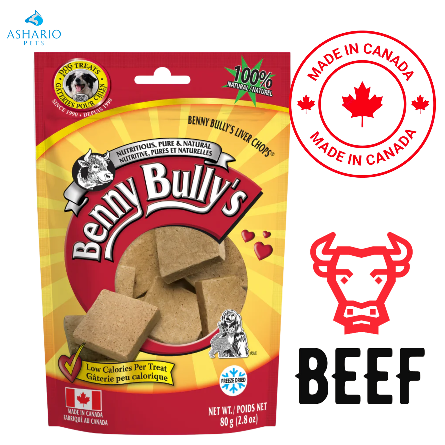 Benny Bully's - Liver Chops Dog Treats