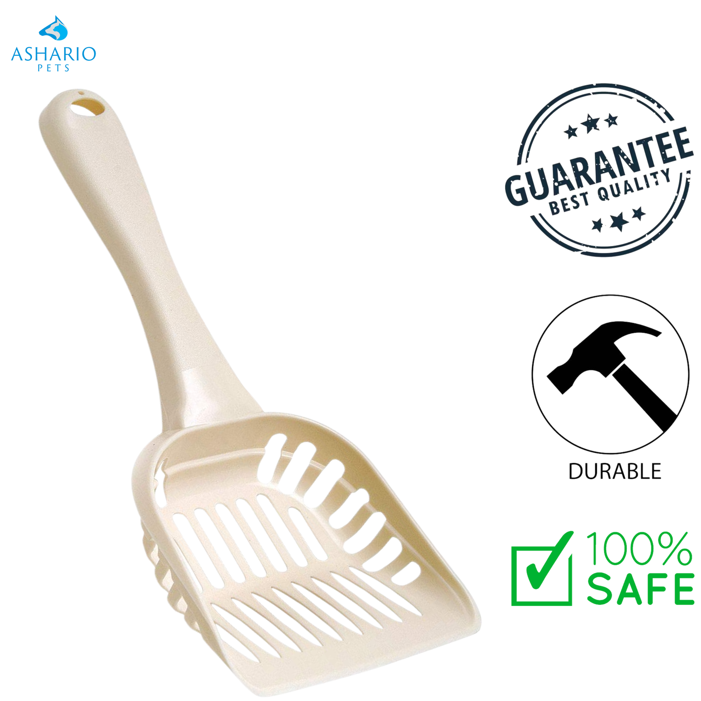 Petmate - Classic Bleached Linen Cat Litter Scoop