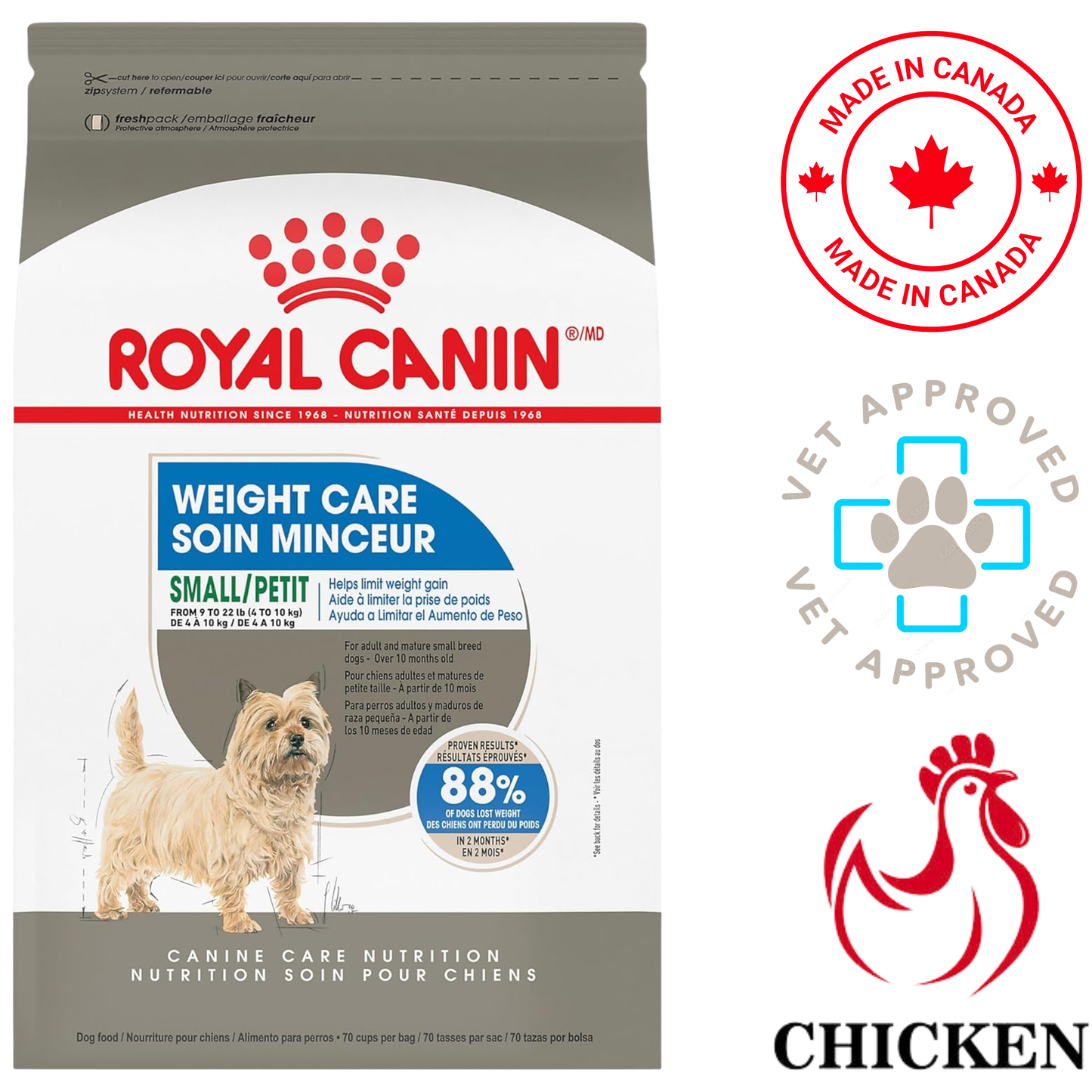 Royal Canin - Weight Care Small Breed Dry Dog Food — main