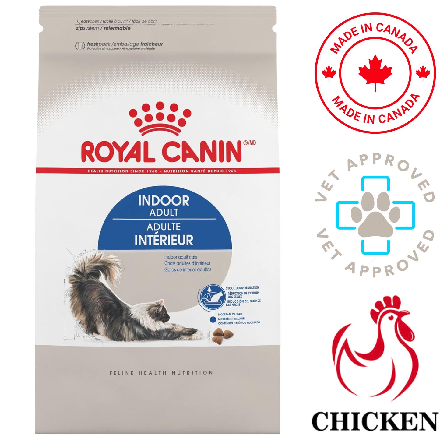 Royal Canin - 猫科健康营养室内成猫干粮