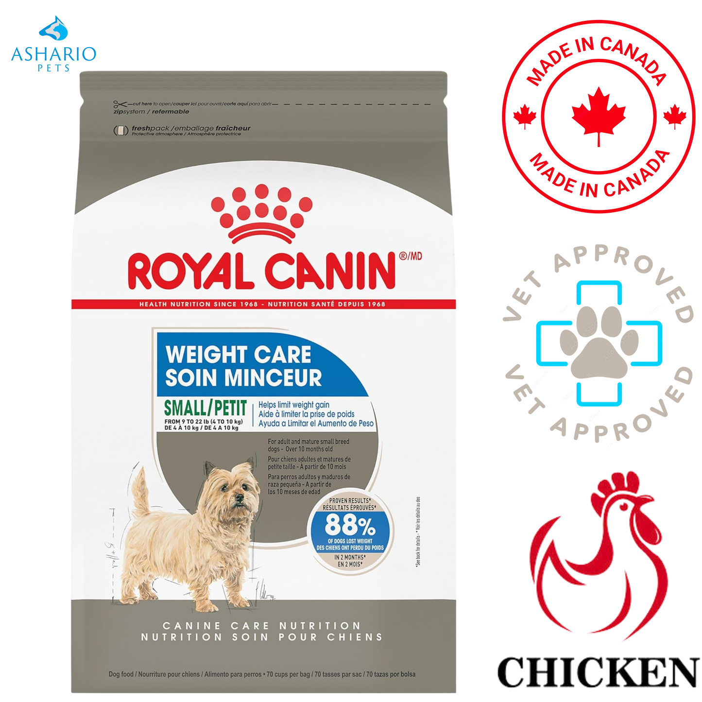 Royal Canin - Weight Care Small Breed Dry Dog Food — main