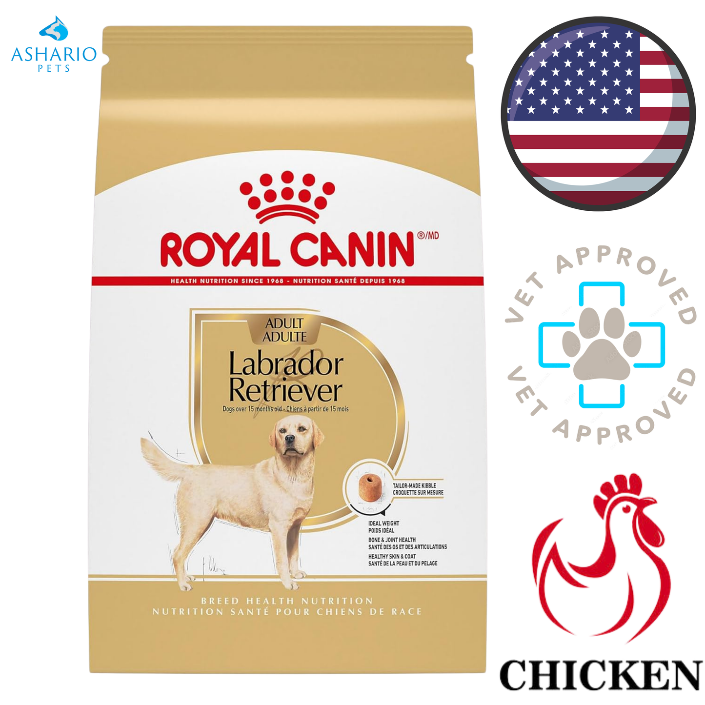 Royal Canin - Breed Health Nutrition Labrador Retriever Adult Dry Dog Food