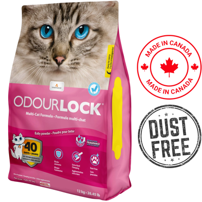 OdourLock - Ultra Premium Babypowder Clumping Cat Litter