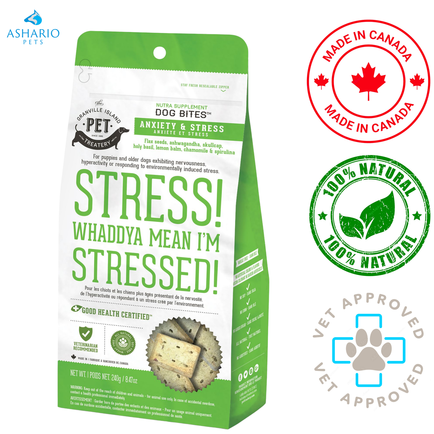 Granville Island Pet Treatery - Whaddya Mean Stressed Dog Treats