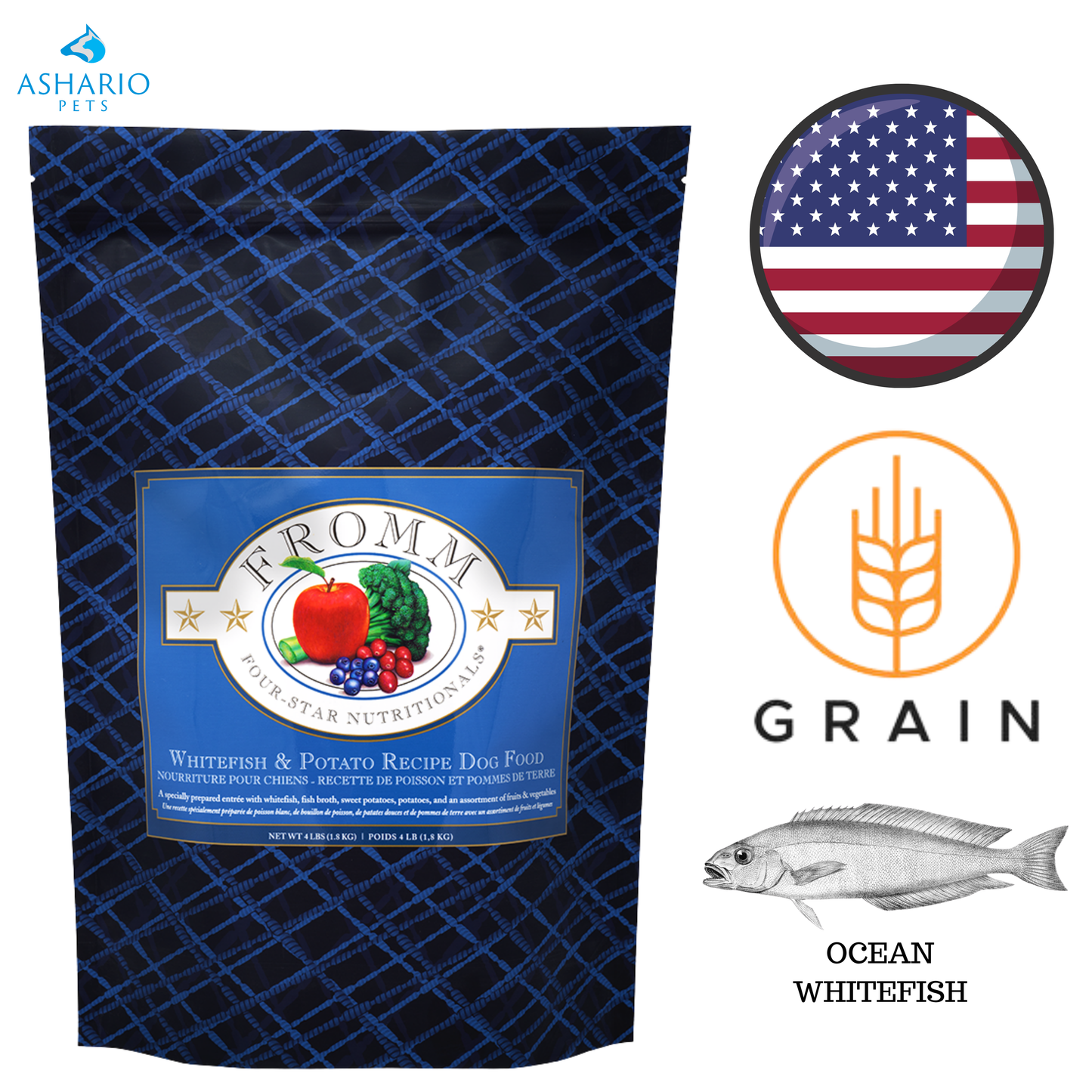 Fromm - Four Star Nutritionals Whitefish & Potato Dry Dog Food — main