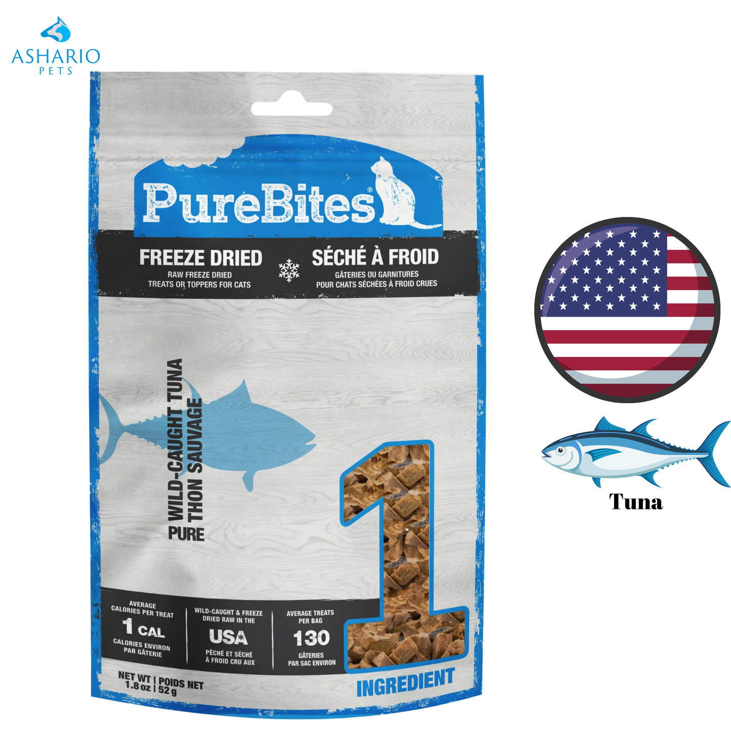 PureBites - Tuna Freeze Dried Cat Treats — main