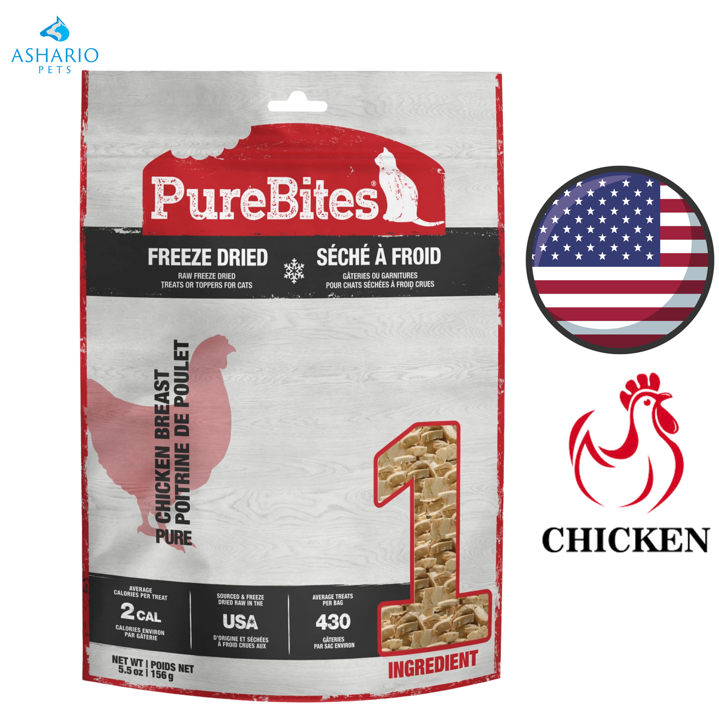 PureBites - Chicken Breast Freeze Dried Cat Treats — main