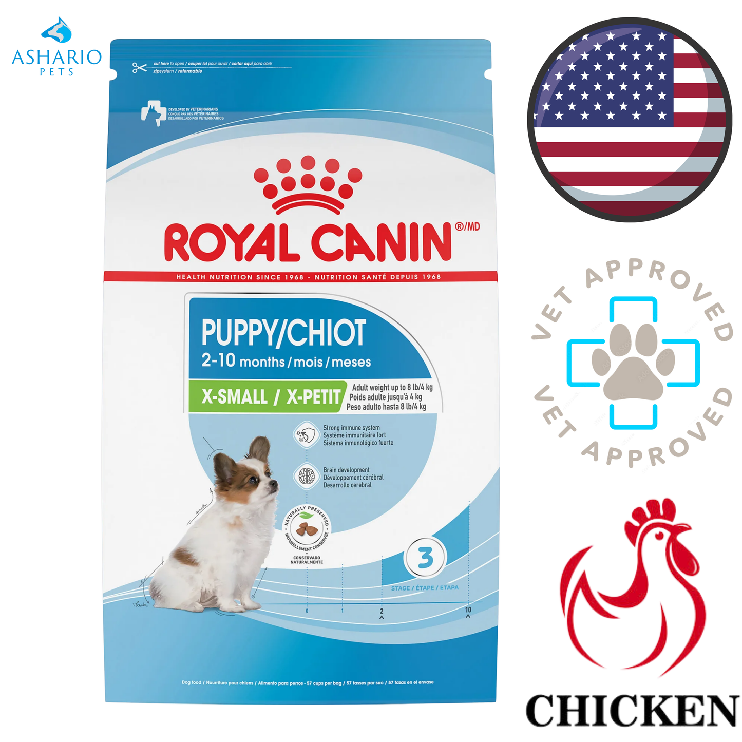 Royal Canin - Size Health Nutrition Extra Small Breed Puppy Dry Dog Food