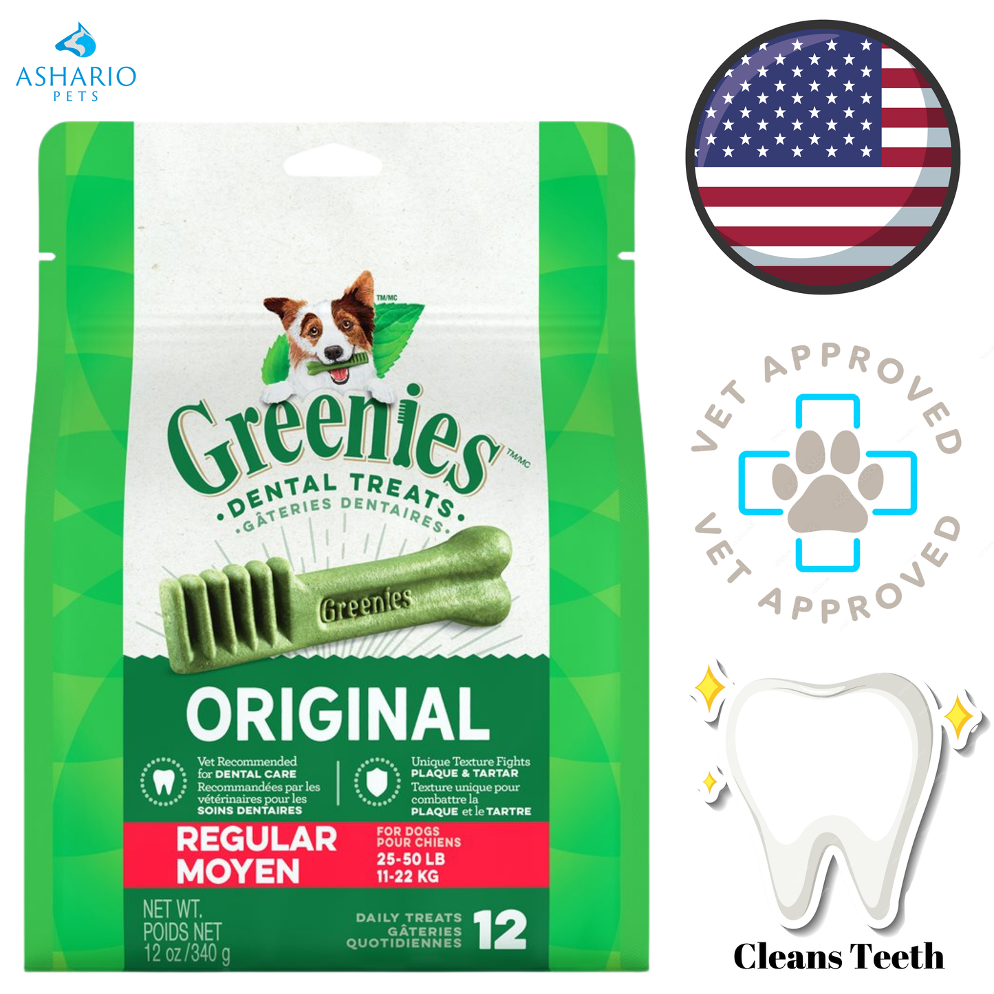 Greenies - Teenie Regular Dental Dog Treats — view 2