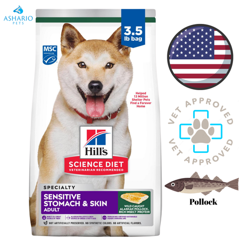 Hill's Science Diet - Sensitive Stomach & Skin Pollock & Barley Dry Dog Food