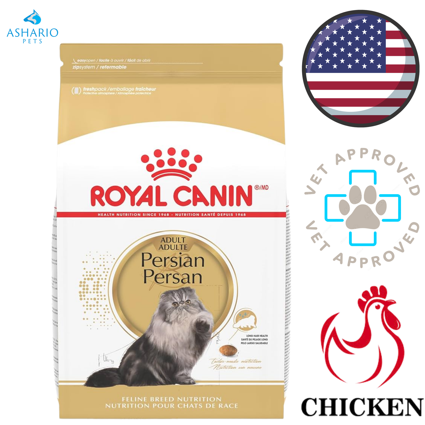 Royal Canin - Breed Health Nutrition Persian Adult Dry Cat Food