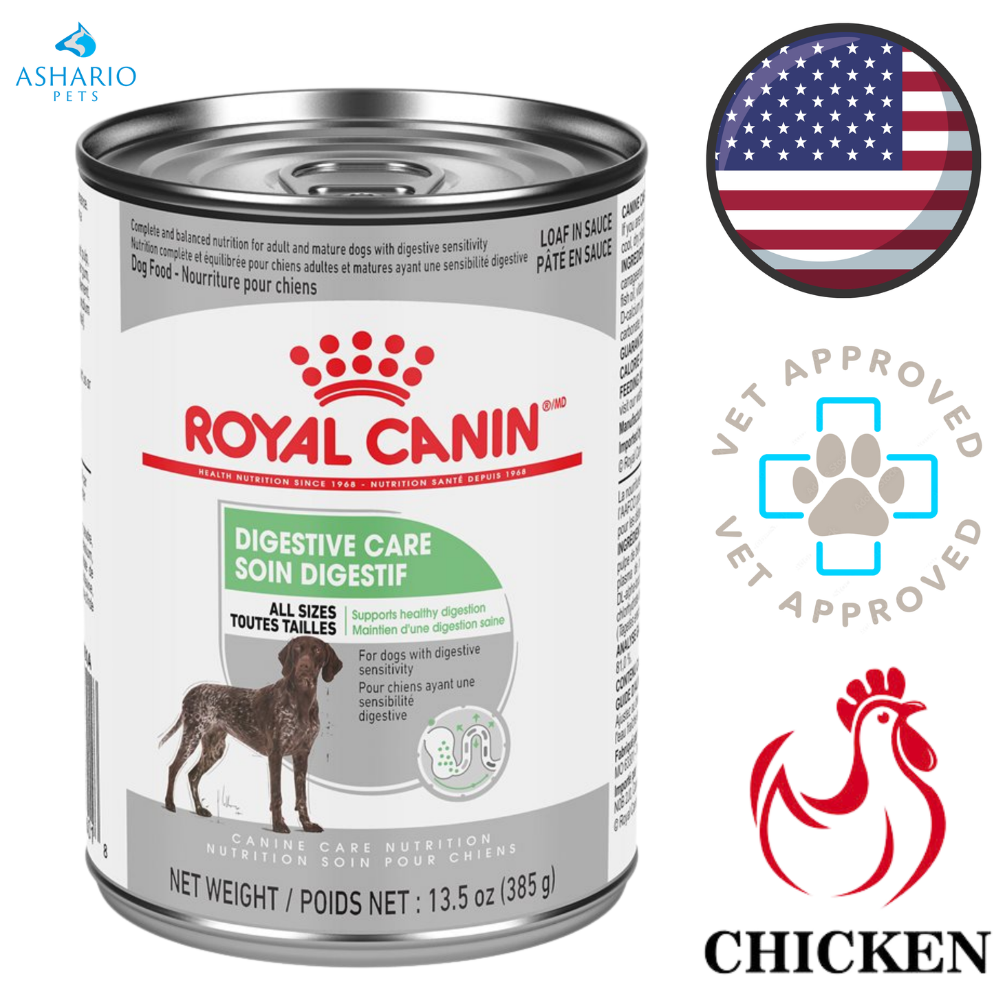 Royal Canin - Digestive Care Loaf In Sauce Adult Canned Dog Food