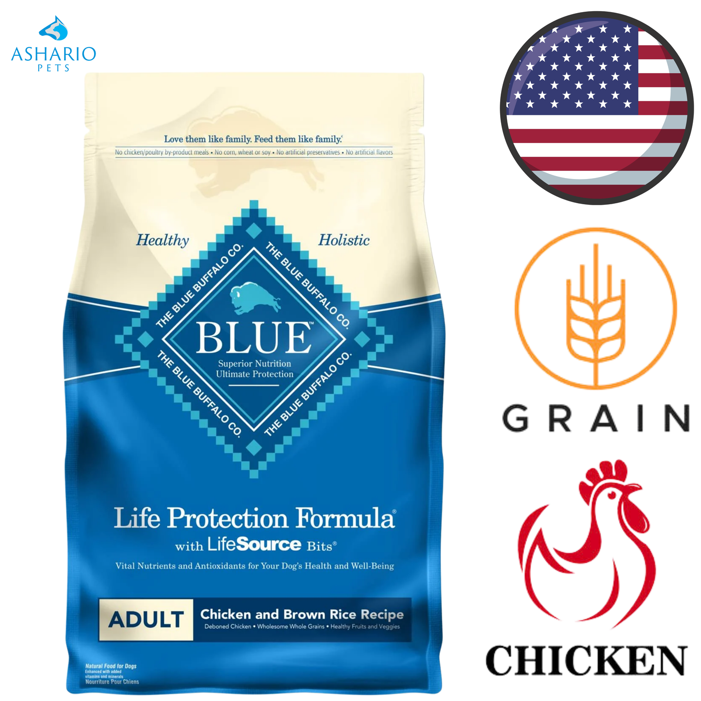Blue Buffalo - Life Protection Chicken Adult Dry Dog Food