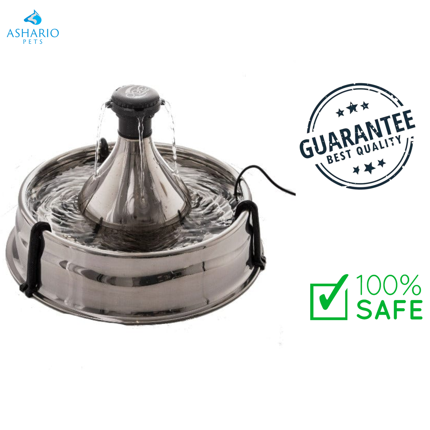 PetSafe - Stainless Steel 360 Fountain For Dog — main