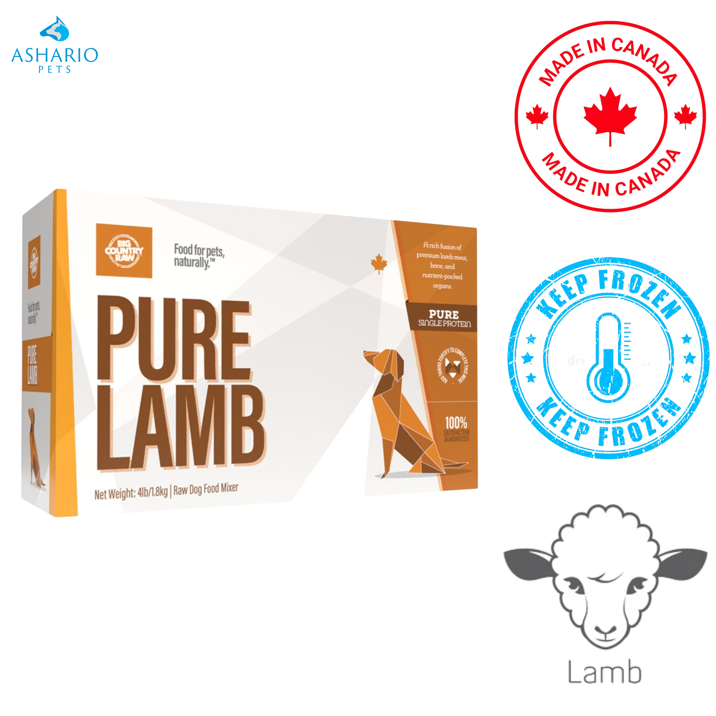 Big Country Raw - Pure Lamb Carton