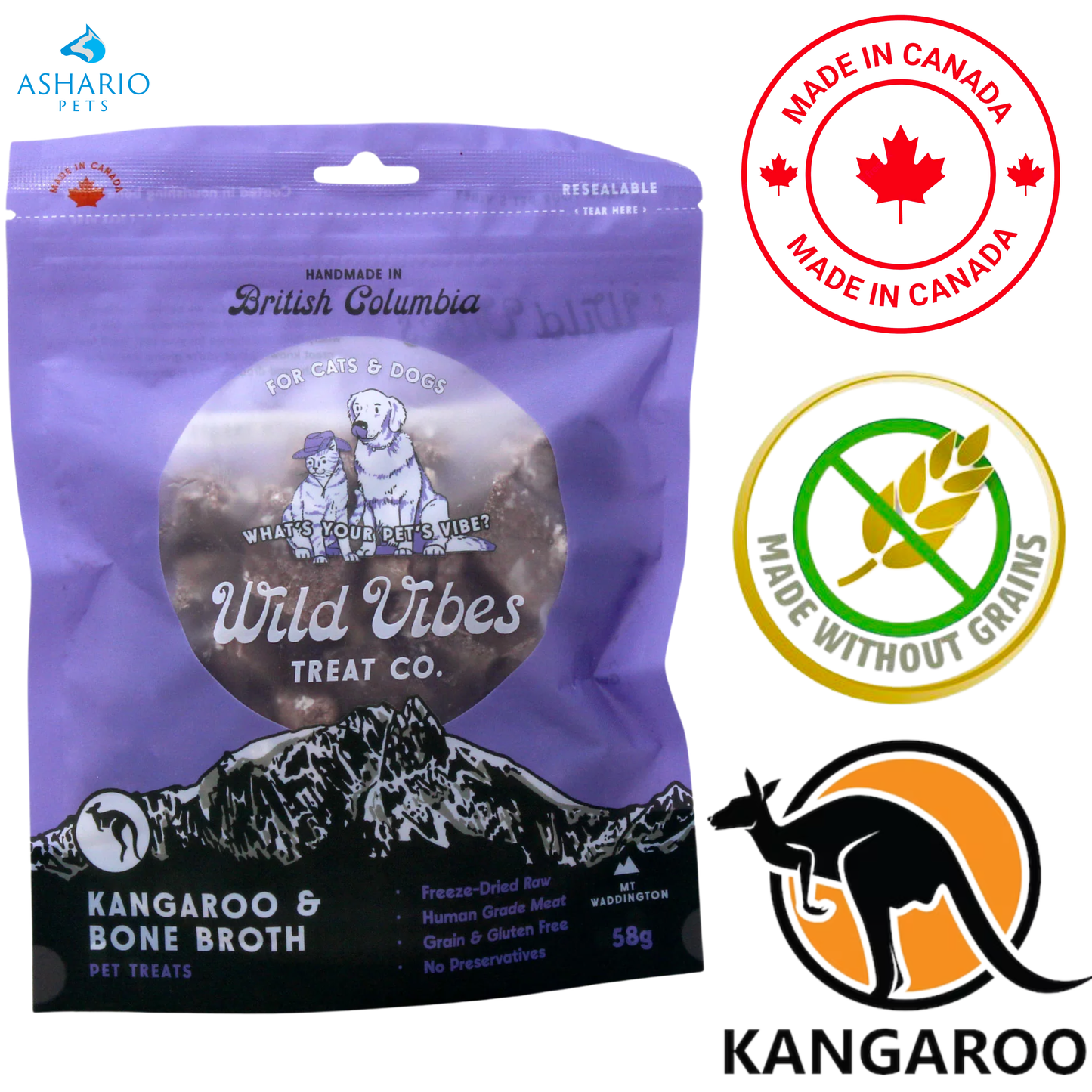 Wild Vibes - Kangaroo & Bone Broth Pet Treats — main