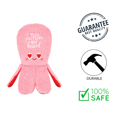 Hugsmart - Fuzzy Friendz You Octopi My Heart Dog Toy