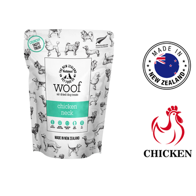 NZPF Woof - Chicken Neck Air Dried Dog Treats