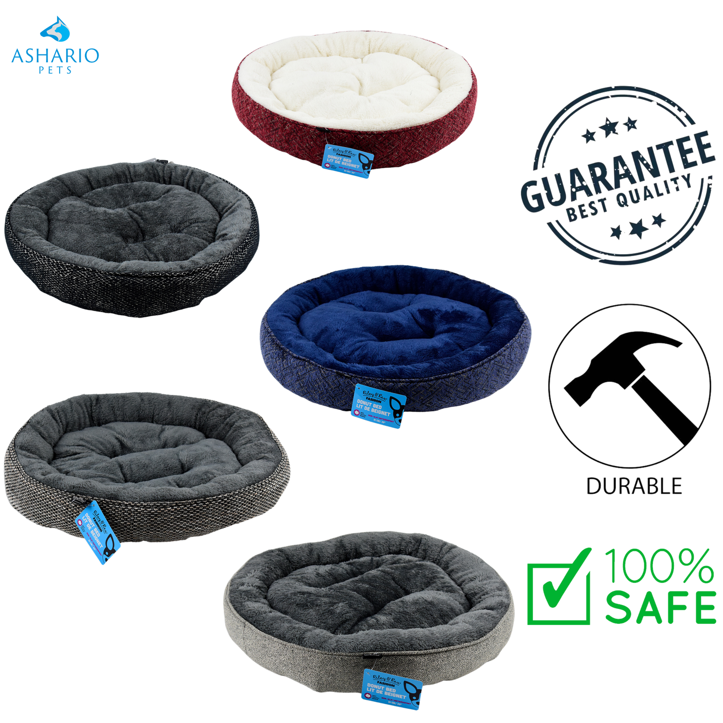 Riley & Rex - Non-Slip Donut Bed — view 2