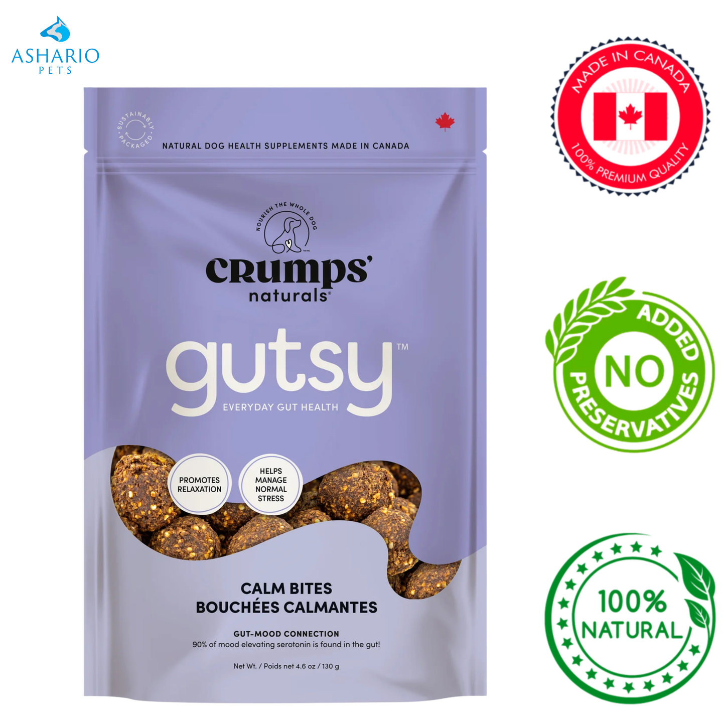 Crumps' Natural - Gutsy Calm Bites Dog Treats — main