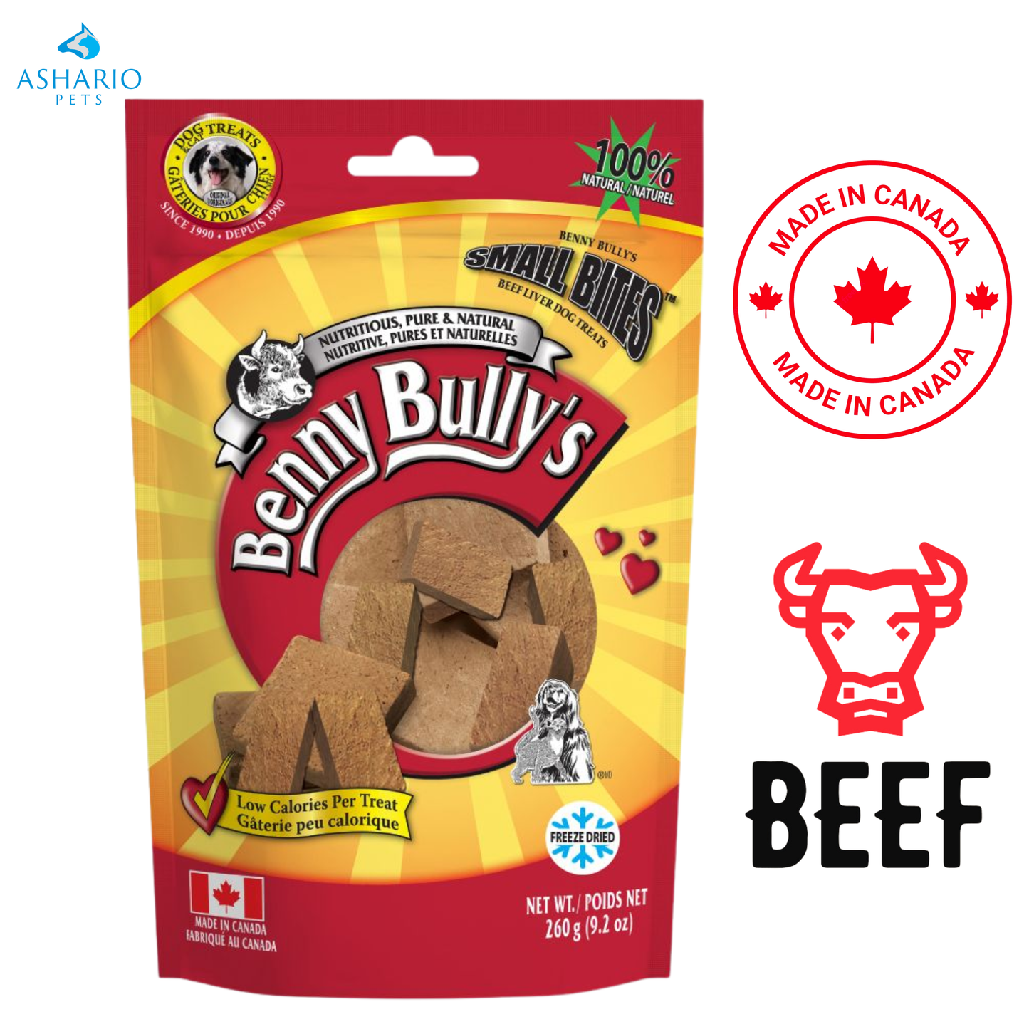 Benny Bully's - Liver Chops Small Bites Dog Treats