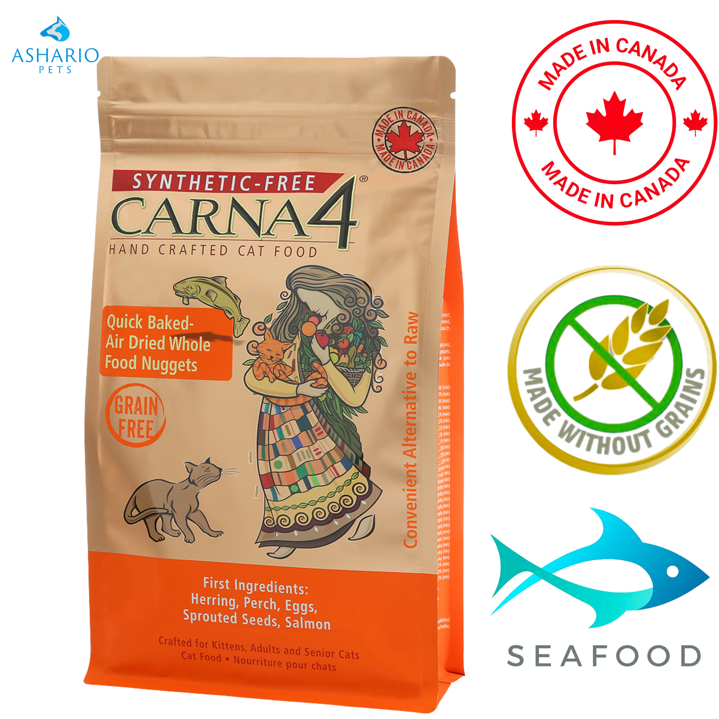 Carna4 - Handcrafted Grain Free Fish Dry Cat Food