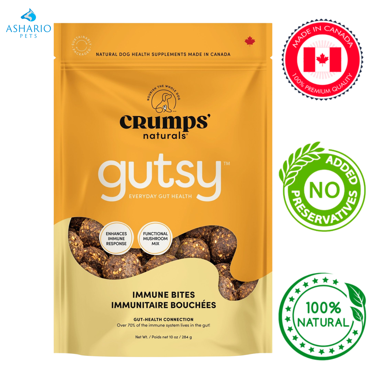Crumps' Natural - Gutsy Immune Bites Dog Treats