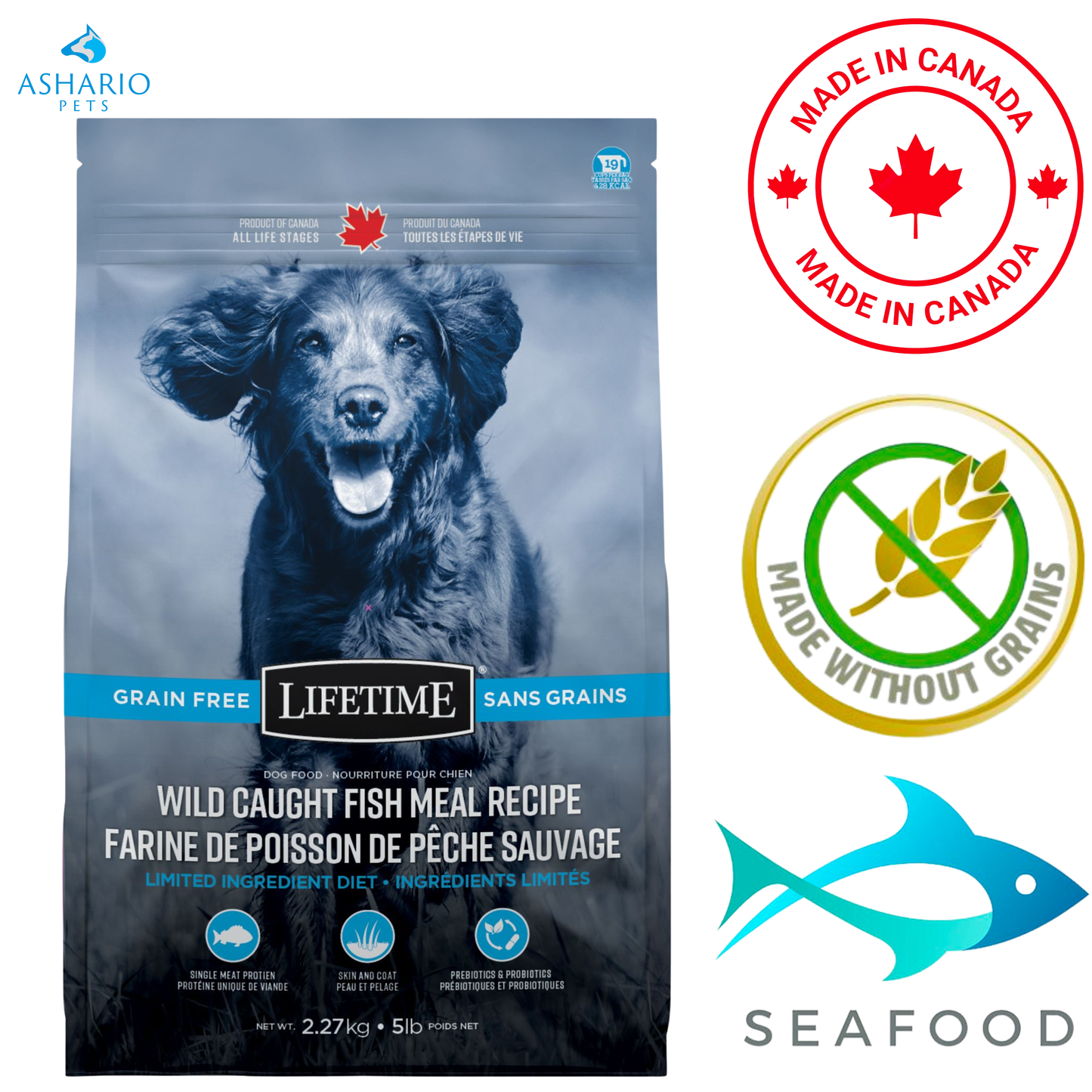 Lifetime - Grain Free Wild Caught Fish Dry Dog Food — main