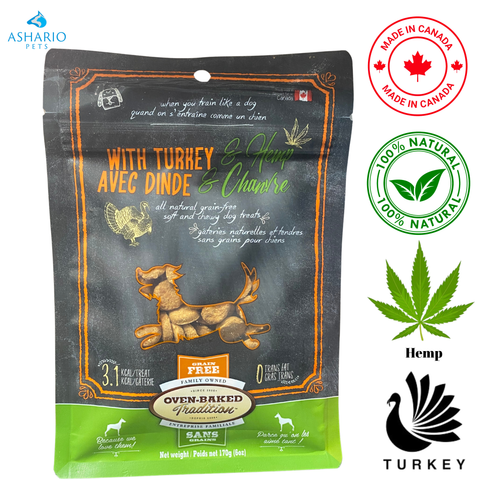 Oven-Baked Tradition - All Natural Soft And Chewy Turkey Dog Treats With Hemp — main