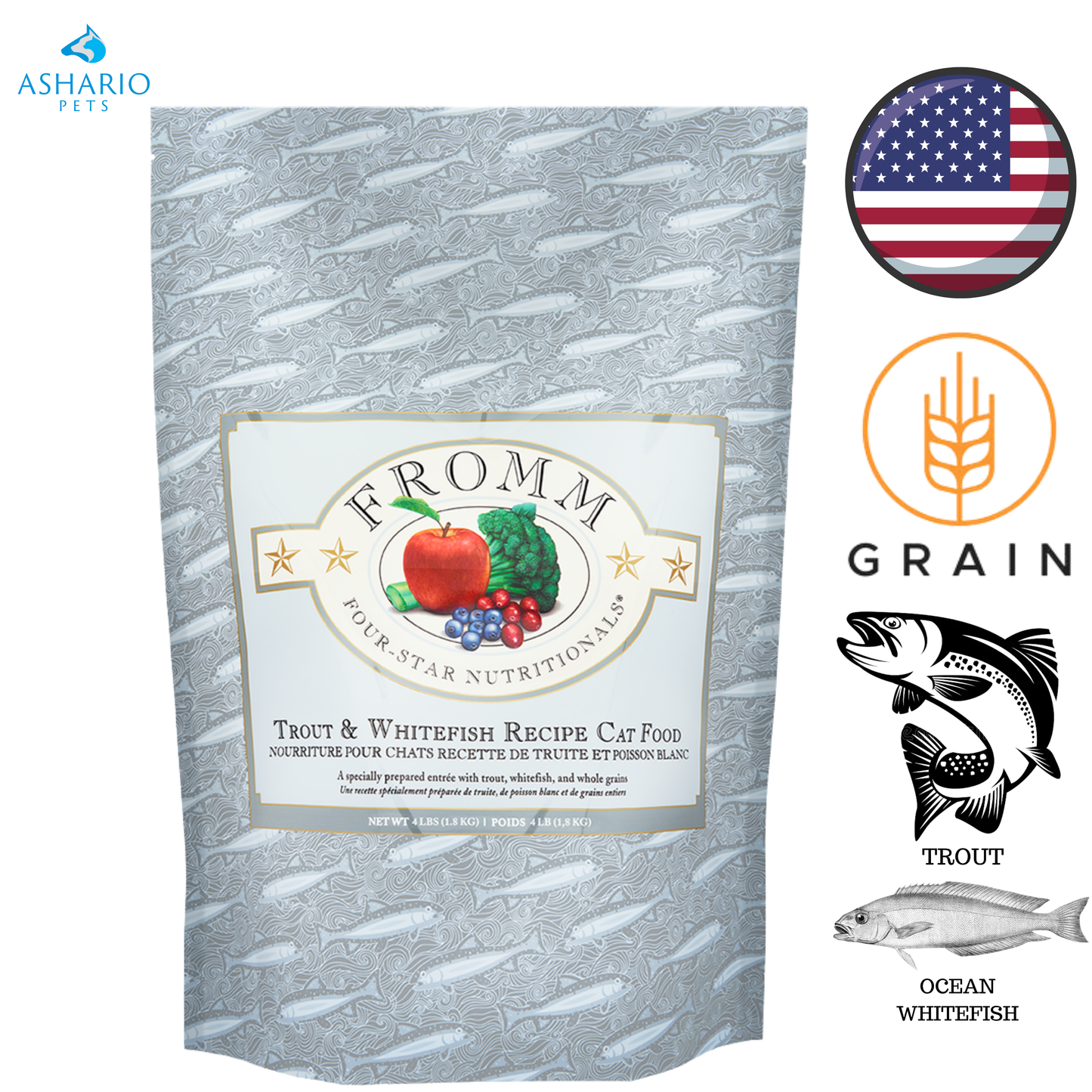 Fromm - Four Star Nutritionals Trout & Whitefish Dry Cat Food