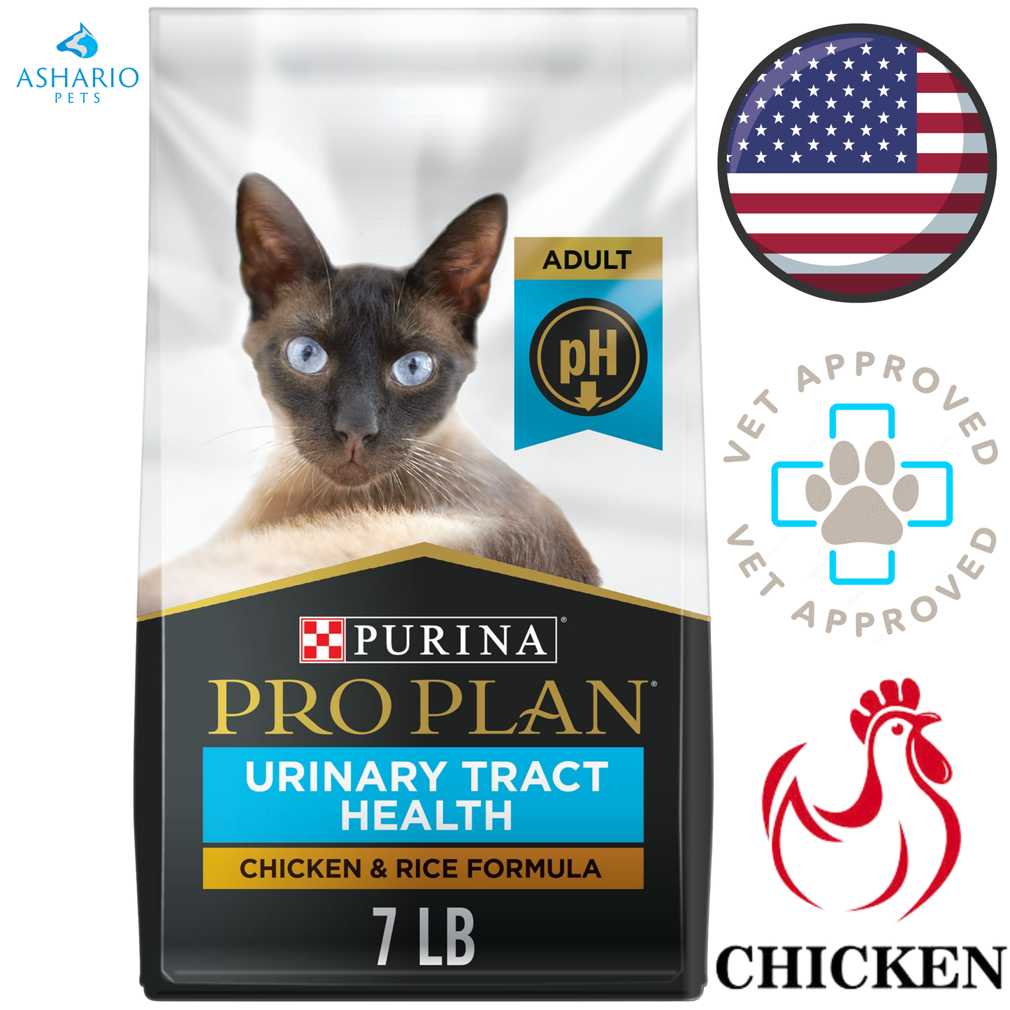 Purina - Pro Plan Focus Urinary Tract Health Chicken & Rice Dry Cat Food
