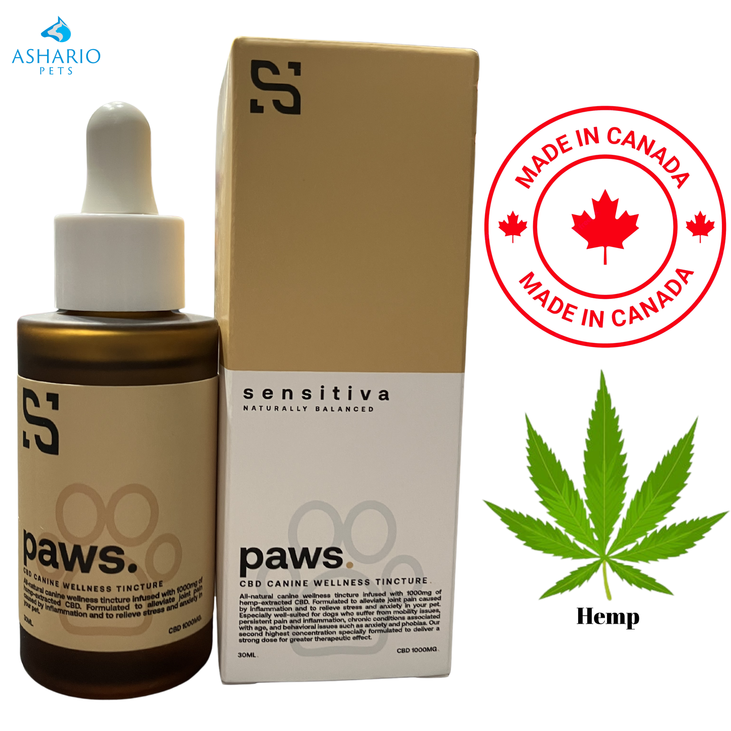 Sensitiva Paws - Pet CBD Oil Tincture — view 2