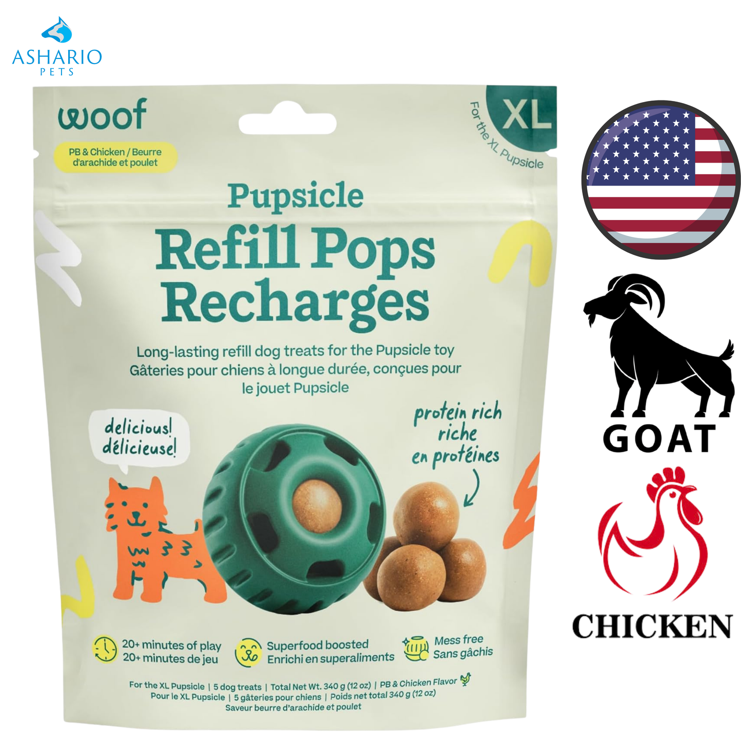 Woof - Pupsicle Chicken Pops Dog Treats — view 3
