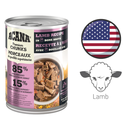 Acana - Nourriture en conserve pour chiens au bouillon d'agneau et d'os - 12,8 oz